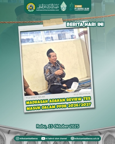 >Madrasah Adakan Review Tes Masuk Dalam PPDB 2026/2027