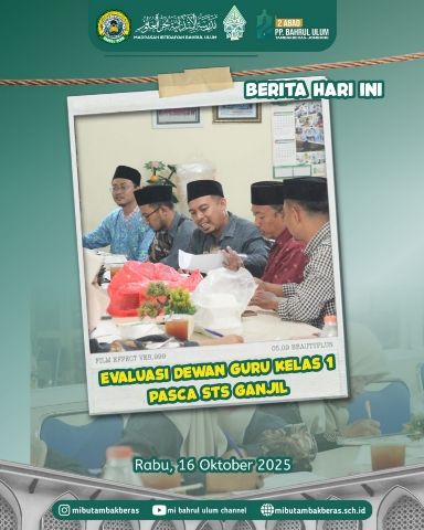 >MI Bahrul Ulum Tembakberas Gelar Evaluasi Dewan Guru Kelas 1 Pasca STS Ganjil, Fokus Penanganan Siswa Butuh Perhatian Khusus