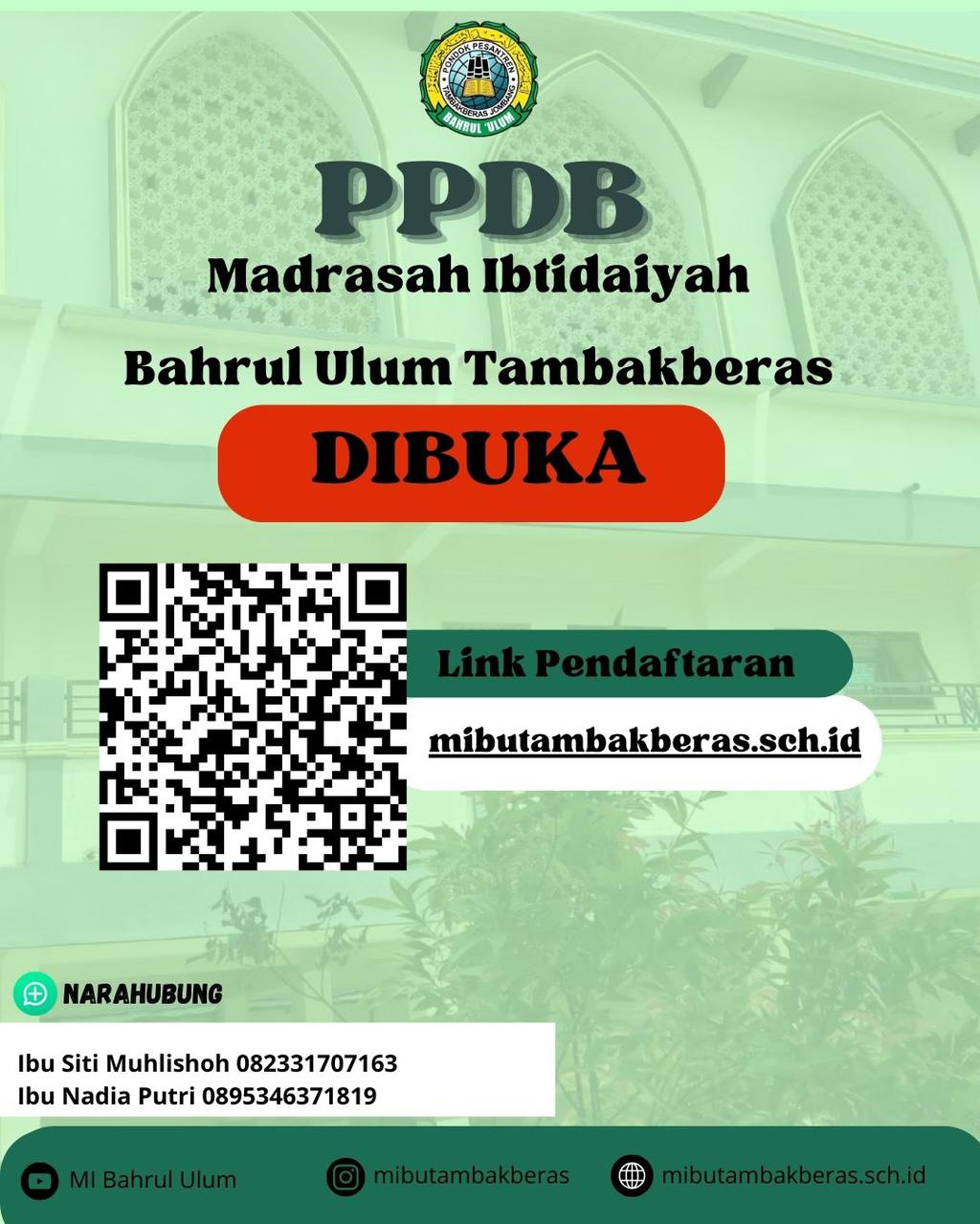 Pendaftaran Peserta Didik Baru Di MI Bahrul Ulum DI Mulai Hari Ini, Buruan Daftar !